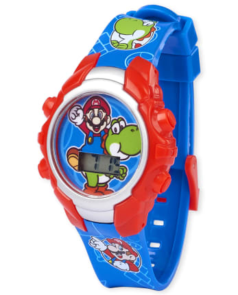 Boys Super Mario Light Up Digital Watch