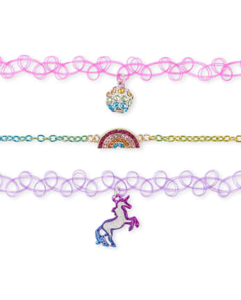 Girls Unicorn Necklace Girls Pink Choker Necklace