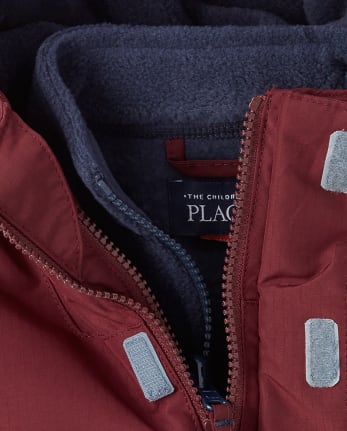 Chaqueta 3 en 1 colorblock para niños pequeños