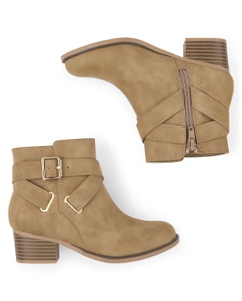 Girls Ankle Strap Booties