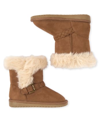 Botas trenzadas para niñas pequeñas