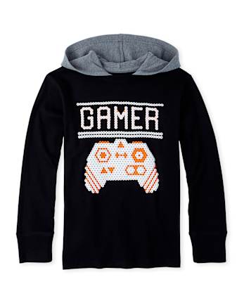 Boys Graphic Hooded Top