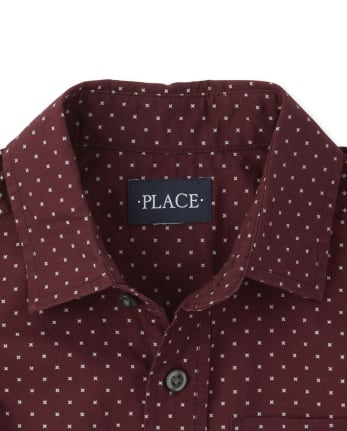 Boys X Poplin Button Down Shirt