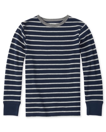 Boys Striped Thermal Top