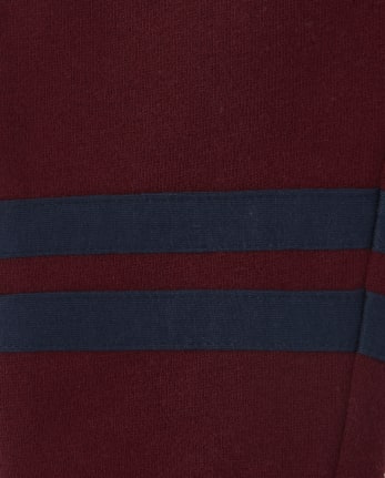 Pantalones deportivos de polar a rayas activos para bebés y niños pequeños