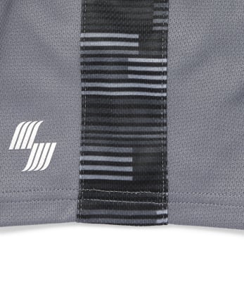 Shorts de baloncesto con rayas laterales Mix And Match para bebés y niños pequeños