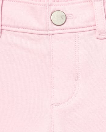 Baby And Toddler Girls French Terry Pull On Jeggings | The Children's ...