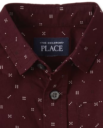 Camisa con botones de popelina Dice para bebés y niños pequeños