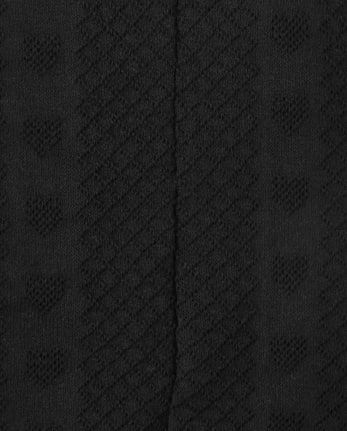 Girls Heart Pointelle Tights