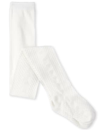 Girls Heart Pointelle Tights