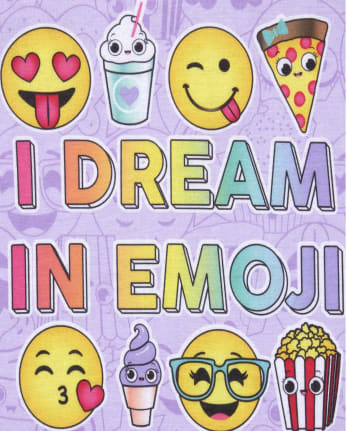 Chemise de nuit Emoji pour filles