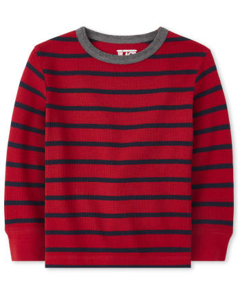 striped thermal top
