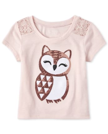 Baby And Toddler Girls Lace Embellished Top