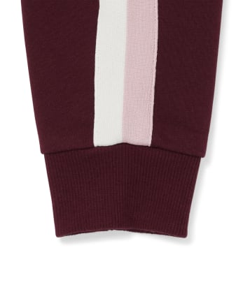 Pantalon de jogging en French Terry à rayures latérales pour fille
