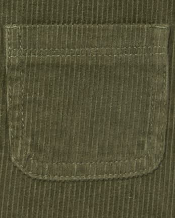 Girls Button Corduroy Skirt