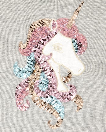Girls Sequin Graphic Sweater