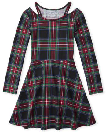 Vestido a cuadros para niñas