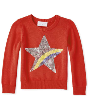 Baby And Toddler Girls Sequin Sweater