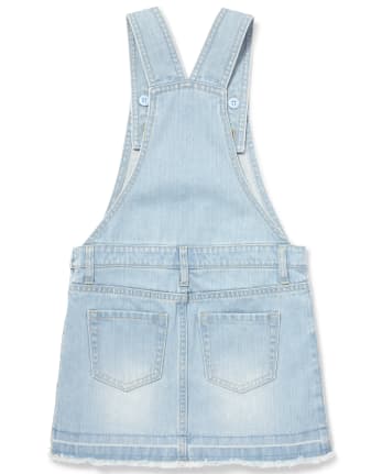 Falda vaquera con dobladillo deshilachado para niñas