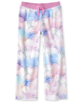 Girls Unicorn Cloud Fleece Pajama Pants