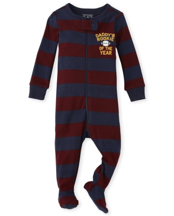 Baby And Toddler Boys Rookie Snug Fit Cotton One Piece Pajamas
