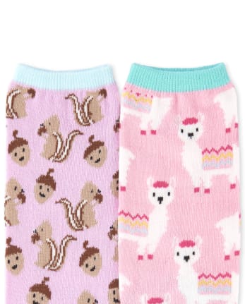 Girls Critter Crew Socks 6-Pack