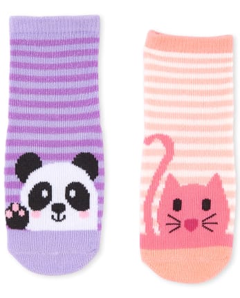 Toddler Girls Critter Midi Socks 6-Pack