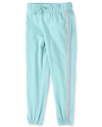 glitter side stripe trousers