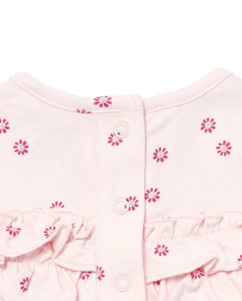 Baby Girls Floral Cotton Coverall