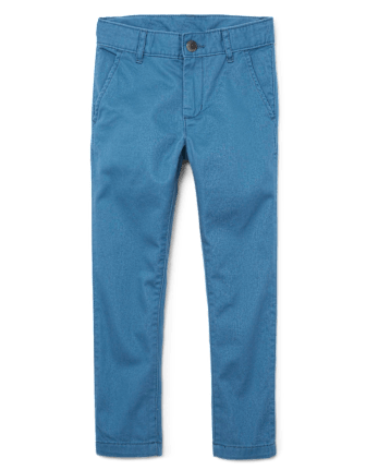 Pantalones chinos ajustados elásticos de uniforme para niños - BLUESTONE