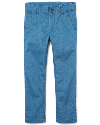 Boys Uniform Stretch Straight Chino Pants