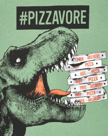 Camiseta con gráfico Pizzavore Dino para niños