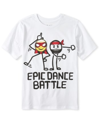Boys Dance Emoji Graphic Tee