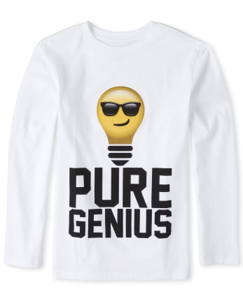 Boy Genius Emoji Graphic Tee