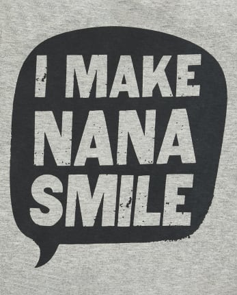 Camiseta con gráfico Nana Smile para bebés y niños pequeños