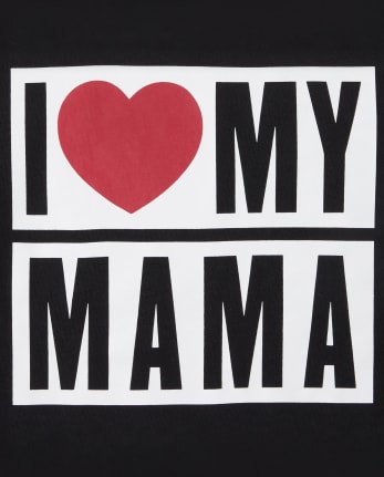 Camiseta con estampado de corazón My Mama para bebés y niños pequeños
