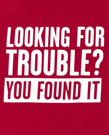 Baby And Toddler Boys Trouble Graphic Tee