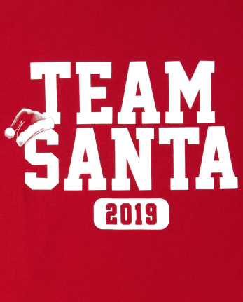 Girls Matching Family Team Santa Graphic Tee