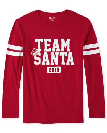 Adult Matching Family Team Santa Graphic Tee