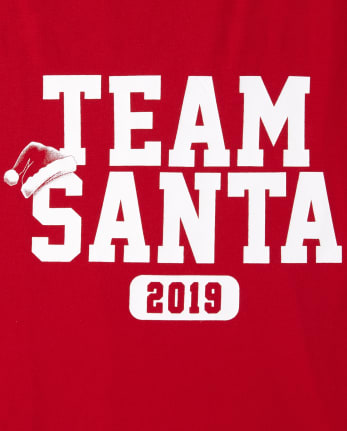 Womens Matching Family Team Santa Graphic Tee