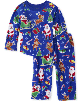 Pyjama Unisexe Pour Bebe Et Enfant En Bas Age Assorti A La Famille De Noel A Manches Longues Cher Pere Noel The Children S Place