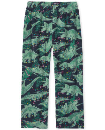 Boys Dino-Lites Matching Fleece Pajama Pants