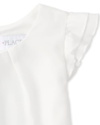 Haut à volants pour filles