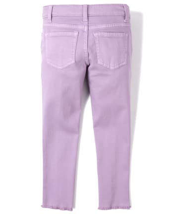 Girls Frayed Step Hem Super Skinny Jeans