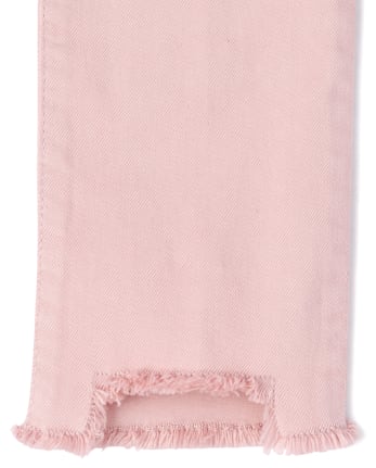 Girls Frayed Step Hem Super Skinny Jeans