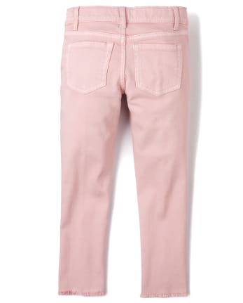Girls Frayed Step Hem Super Skinny Jeans