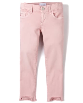 Girls Frayed Step Hem Super Skinny Jeans