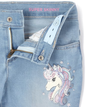 Unicorn jeans girl clearance