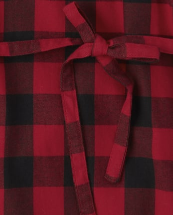 Girls Buffalo Plaid Twill Shirt Dress