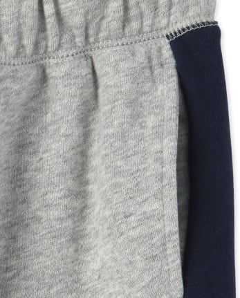 Pantalones jogger de vellón con rayas laterales activas para niños
